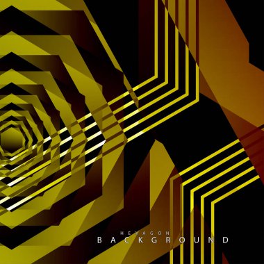 renkli altıgen soyut arka plan. Saydam vektör arka planı