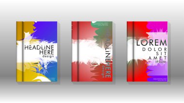 Renkli soyut sprey desenleri ile arka plan kapağı vektör tasarımı. Renk karışımı. Vektör Eps 10. Vektör çizimi