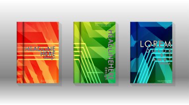 Kapak kitabı renkli altıgen soyut arka plan