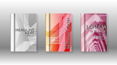 Kapak kitabı renkli altıgen soyut arka plan