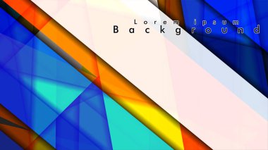 Renkli desen çizgileri ile soyut vektör arka plan tasarımı