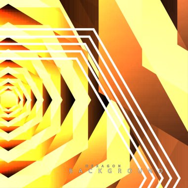 renkli altıgen soyut arka plan. Saydam vektör arka planı