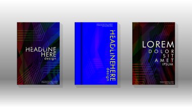 Kapak kitabı renkli altıgen soyut arka plan