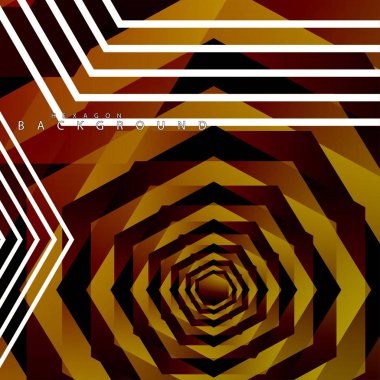 renkli altıgen soyut arka plan. Saydam vektör arka planı