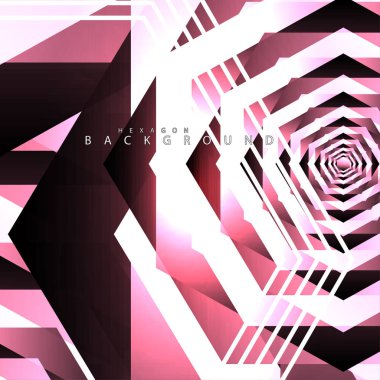 renkli altıgen soyut arka plan. Saydam vektör arka planı