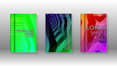 Kapak kitabı renkli altıgen soyut arka plan