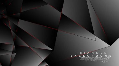 Soyut Arka Plan Geometrik Lüks çokgen desenleri ve Kırmızı üçgen çizgileri ile