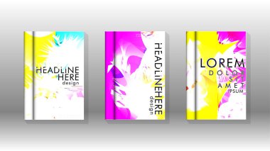 Renkli soyut sprey desenleri ile arka plan kapağı vektör tasarımı. Renk karışımı. Vektör Eps 10. Vektör çizimi