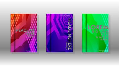 Kapak kitabı renkli altıgen soyut arka plan