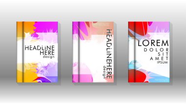 Renkli soyut sprey desenleri ile arka plan kapağı vektör tasarımı. Renk karışımı. Vektör Eps 10. Vektör çizimi