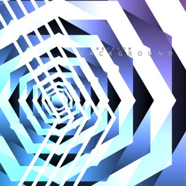 renkli altıgen soyut arka plan. Saydam vektör arka planı