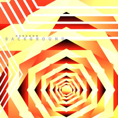 renkli altıgen soyut arka plan. Saydam vektör arka planı