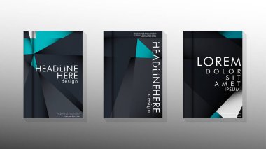 Degrade minimal geometrik desen. üçgen kapağın arka plan tasarımı