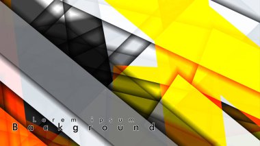 Dikdörtgen tüp elemanları vektör 3d arka plan