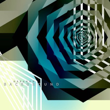 renkli altıgen soyut arka plan. Saydam vektör arka planı