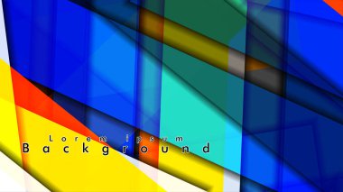 Renkli desen çizgileri ile soyut vektör arka plan tasarımı