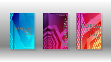 Kapak kitabı renkli altıgen soyut arka plan