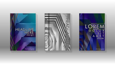 Kapak kitabı renkli altıgen soyut arka plan