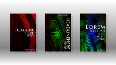 Kapak kitabı renkli altıgen soyut arka plan