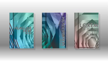 Kapak kitabı renkli altıgen soyut arka plan