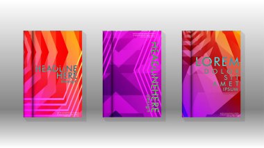 Kapak kitabı renkli altıgen soyut arka plan