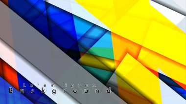 Renkli desen çizgileri ile soyut vektör arka plan tasarımı