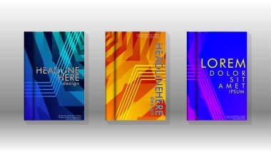 Kapak kitabı renkli altıgen soyut arka plan