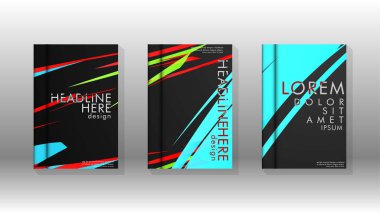 Kitap Kapağı renkli geometrik arka planlar.