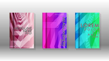 Kapak kitabı renkli altıgen soyut arka plan