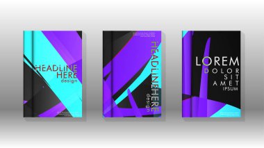 Geometrik tasarım arka planlı kapak kitabı.