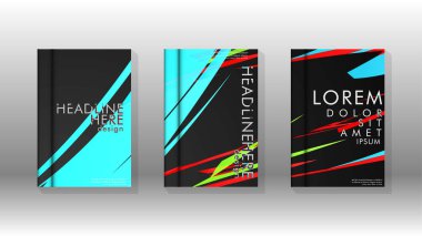 Kitap Kapağı renkli geometrik arka planlar.