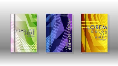 Kapak kitabı renkli altıgen soyut arka plan