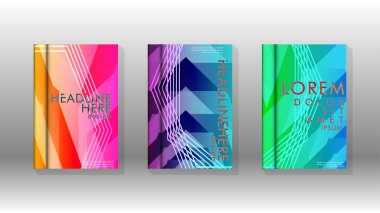 Kapak kitabı renkli altıgen soyut arka plan