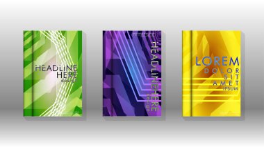 Kapak kitabı renkli altıgen soyut arka plan