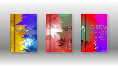 Renkli soyut sprey desenleri ile arka plan kapağı vektör tasarımı. Renk karışımı. Vektör Eps 10. Vektör çizimi