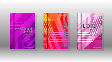 Kapak kitabı renkli altıgen soyut arka plan