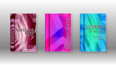 Kapak kitabı renkli altıgen soyut arka plan