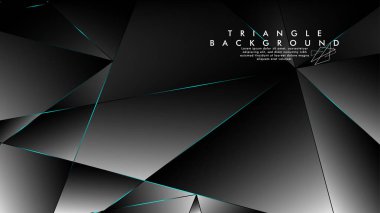 Soyut Arka Plan Geometrik lüks çokgen desenleri ile. Mavi Işık üçgen çizgisi