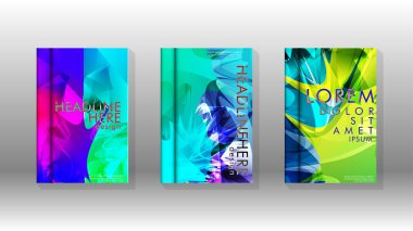 Renkli soyut sprey desenleri ile arka plan kapağı vektör tasarımı. Renk karışımı. Vektör Eps 10. Vektör çizimi