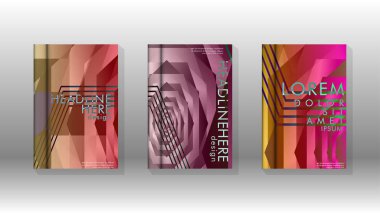 Kapak kitabı renkli altıgen soyut arka plan