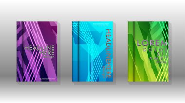 Kapak kitabı renkli altıgen soyut arka plan