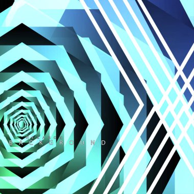 renkli altıgen soyut arka plan. Saydam vektör arka planı