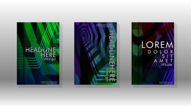 Kapak kitabı renkli altıgen soyut arka plan