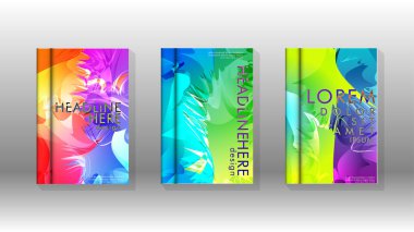 Renkli soyut sprey desenleri ile arka plan kapağı vektör tasarımı. Renk karışımı. Vektör Eps 10. Vektör çizimi