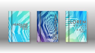 Kapak kitabı renkli altıgen soyut arka plan