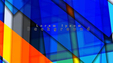 Renkli desen çizgileri ile soyut vektör arka plan tasarımı