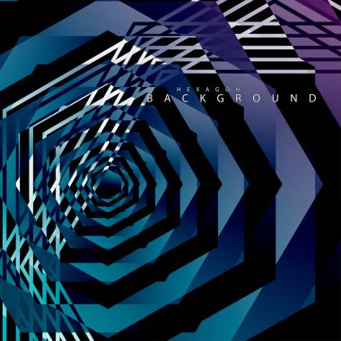 renkli altıgen soyut arka plan. Saydam vektör arka planı