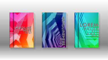 Kapak kitabı renkli altıgen soyut arka plan