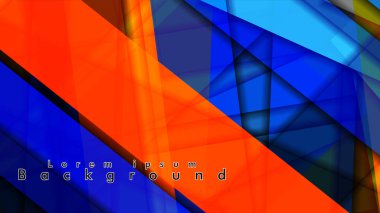 Renkli desen çizgileri ile soyut vektör arka plan tasarımı