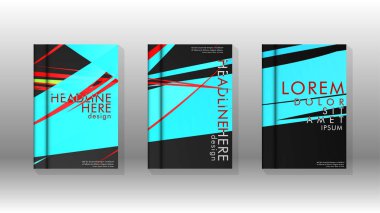 Kitap Kapağı renkli geometrik arka planlar.